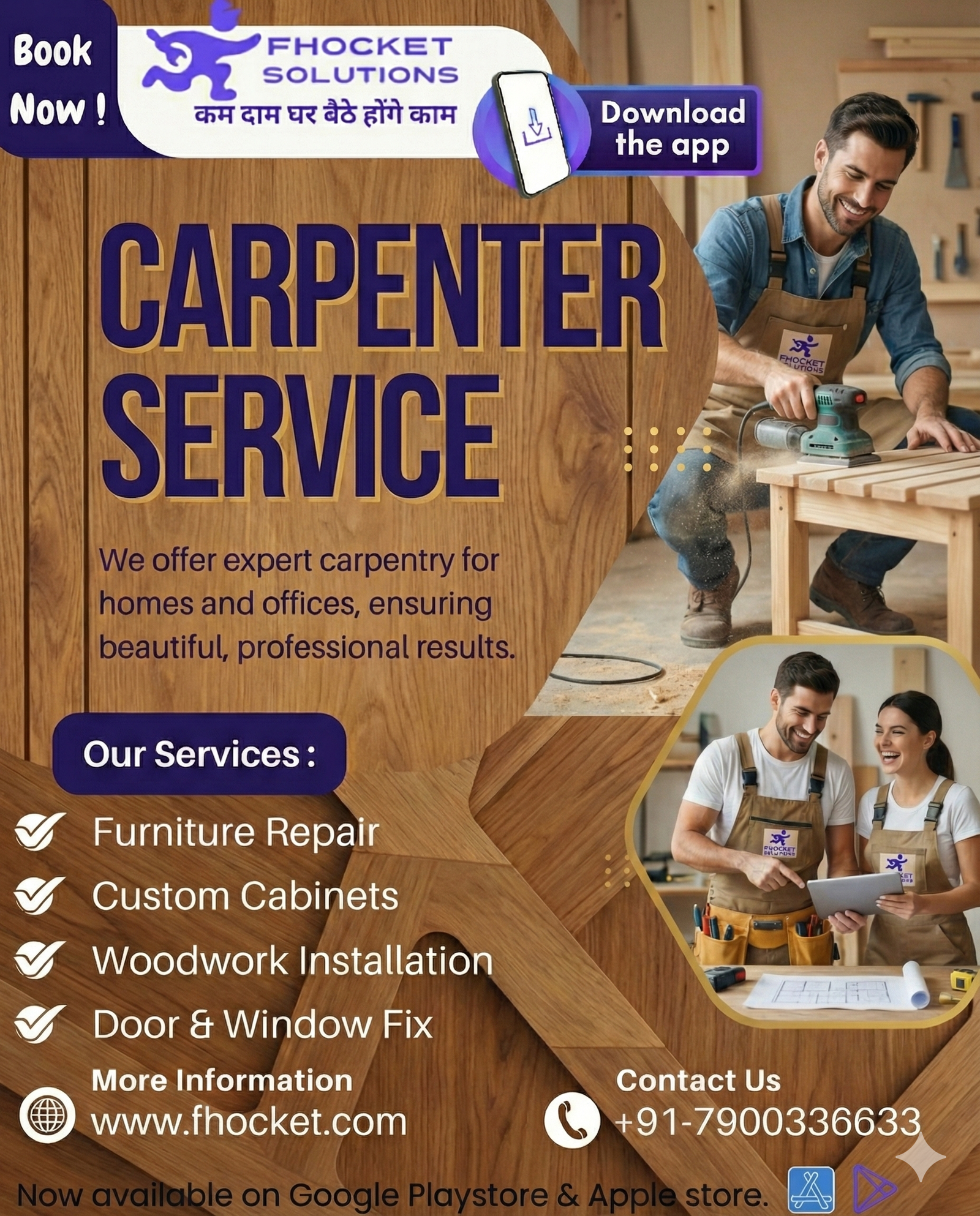 Carpenter near me for repair work within 1.6 km